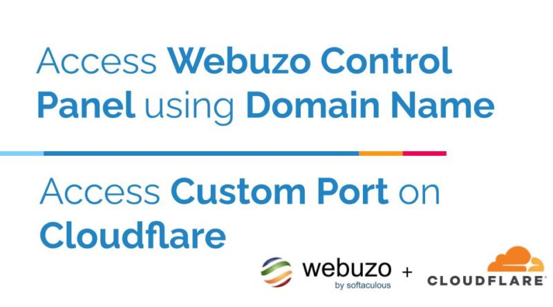 access webuzo using domain on cloudflare