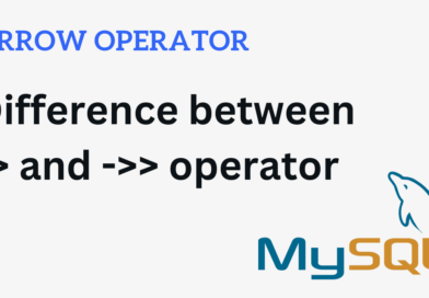 Difference between Arrow Operator -> and ->> in MySQL